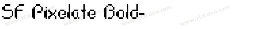 SF Pixelate Bold字体转换